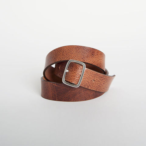 300-Year Sterling Silver Buckle Belt: Water Buffalo "Classic" Edition