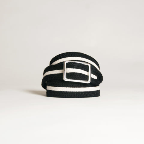 Adam Smith Cashmere Belt — "Chocolate Sandwich Cookie"